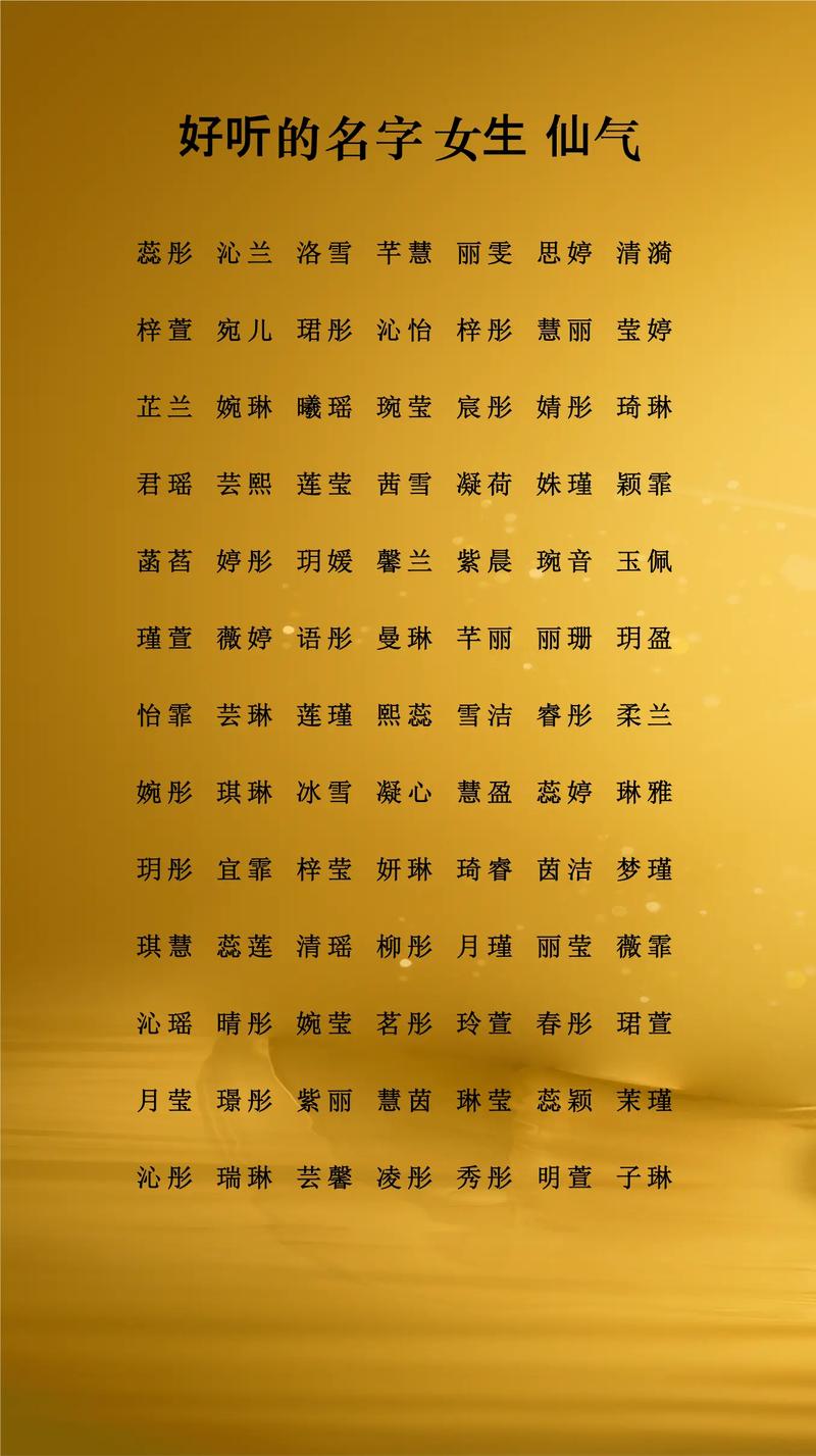 2023年有哪些好听的女孩子名字推荐？