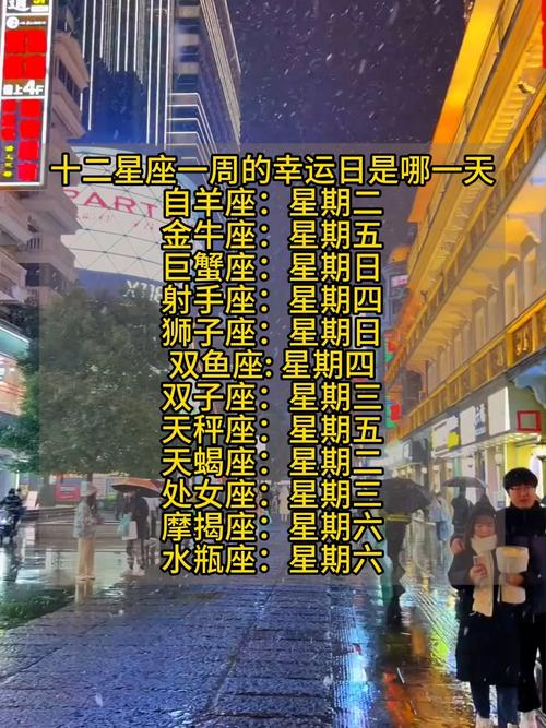 十二星座各自的幸运日是哪一天呢？