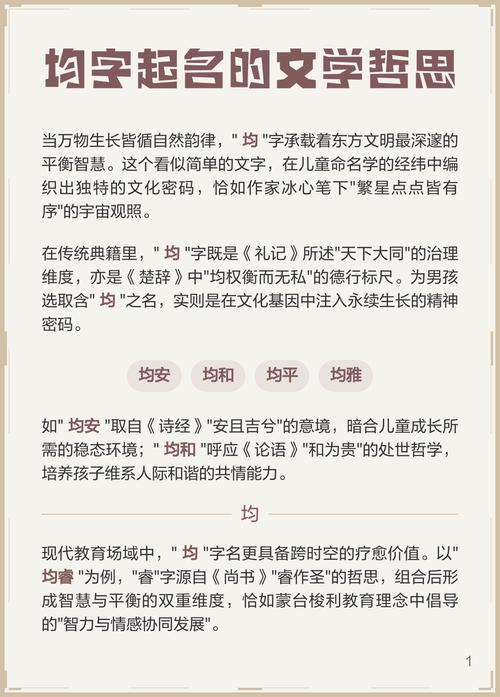 均字取名对男孩子寓意好吗？有没有什么忌讳？