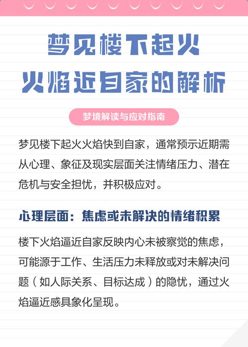 梦见楼底下起火是什么征兆？预示着什么不好的事情？