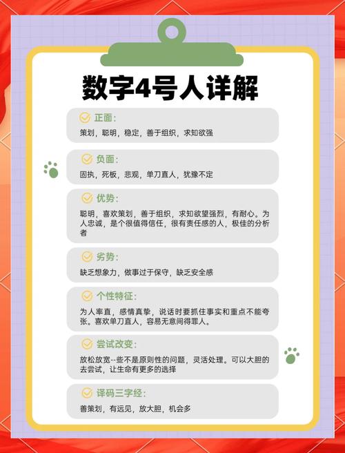 4号人格性格特点和命运走向分析图片是什么？