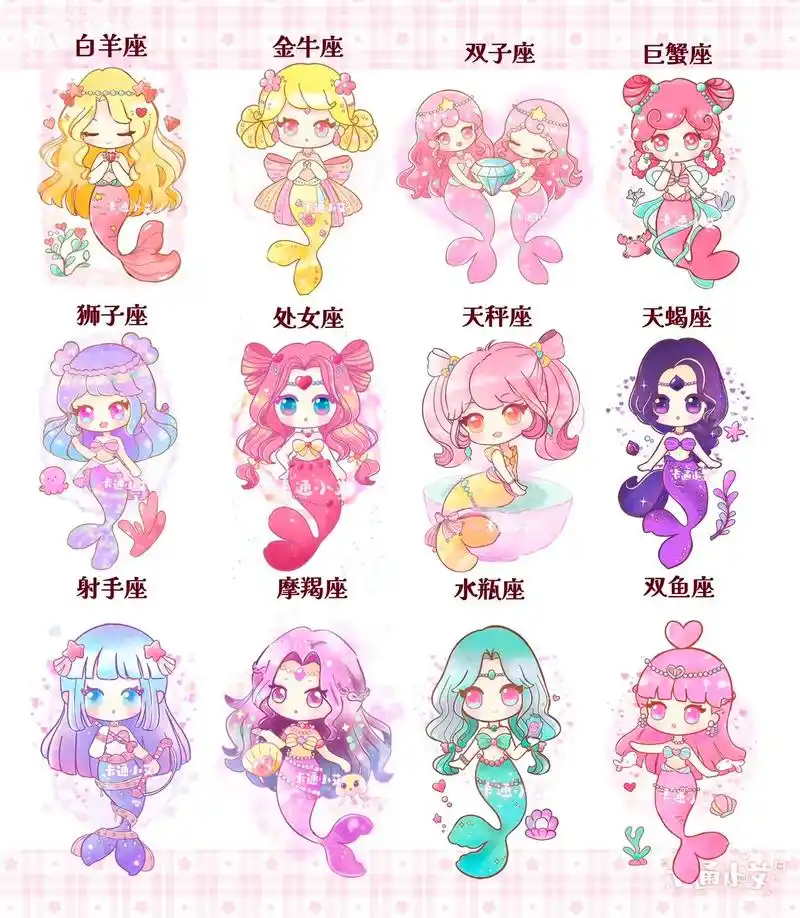如何绘制一个十二星座少女的简笔画？