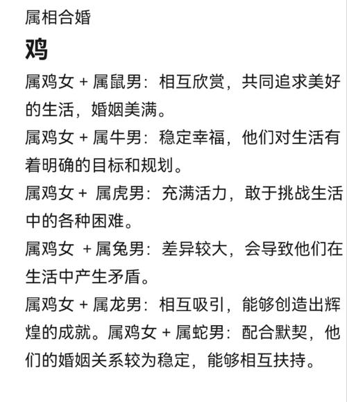 属鸡的人最适合和哪个生肖配对，看起来最好看？