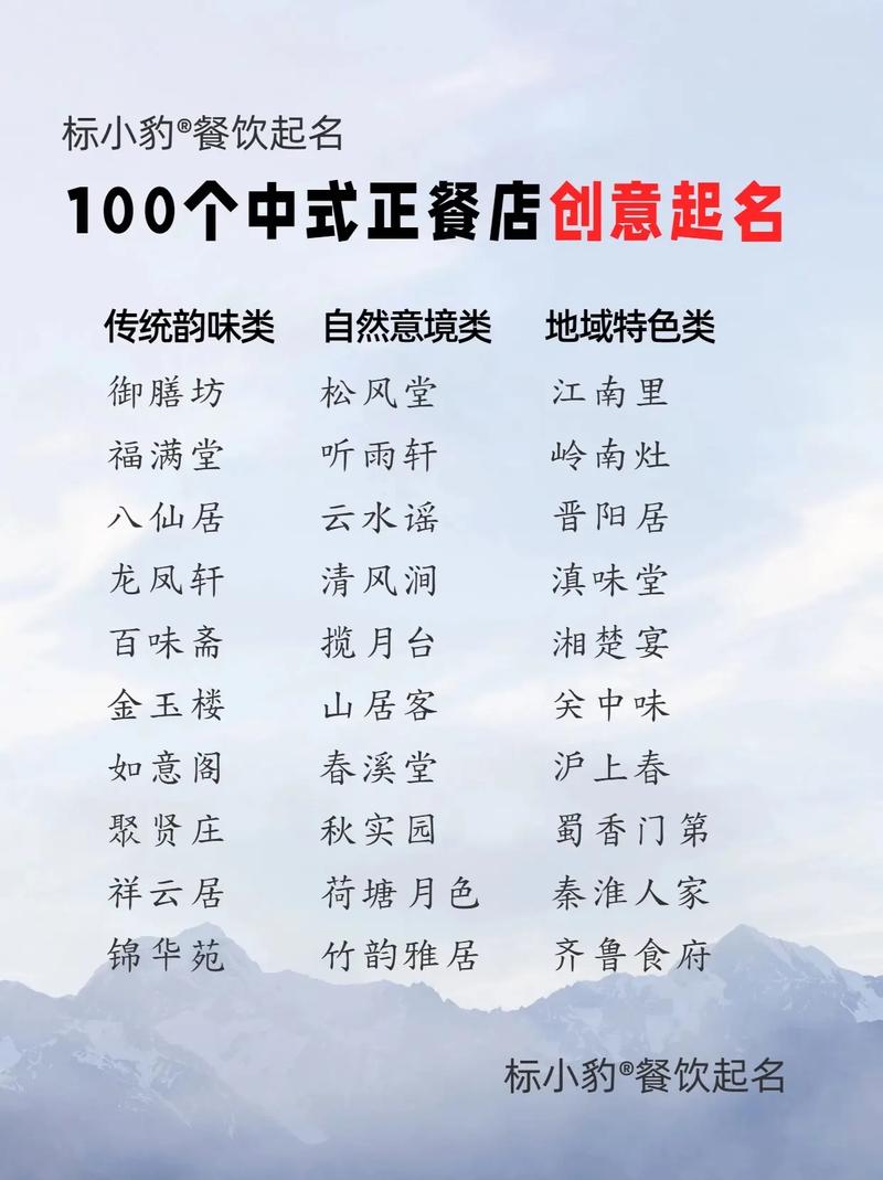 古代饭店名字叫什么既古风又好听呢？