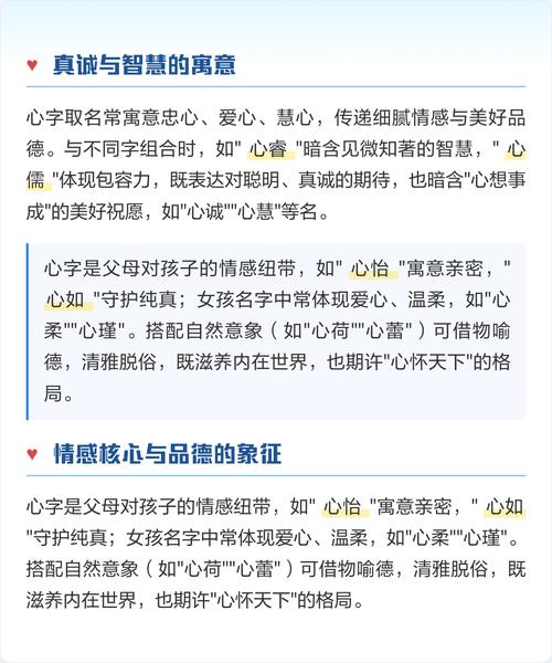 心字在名字中代表什么五行属性？五行与心字结合有何特殊含义？