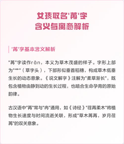 苒字作为名字的内涵和寓意是什么？其取名有何深层含义和象征意义？