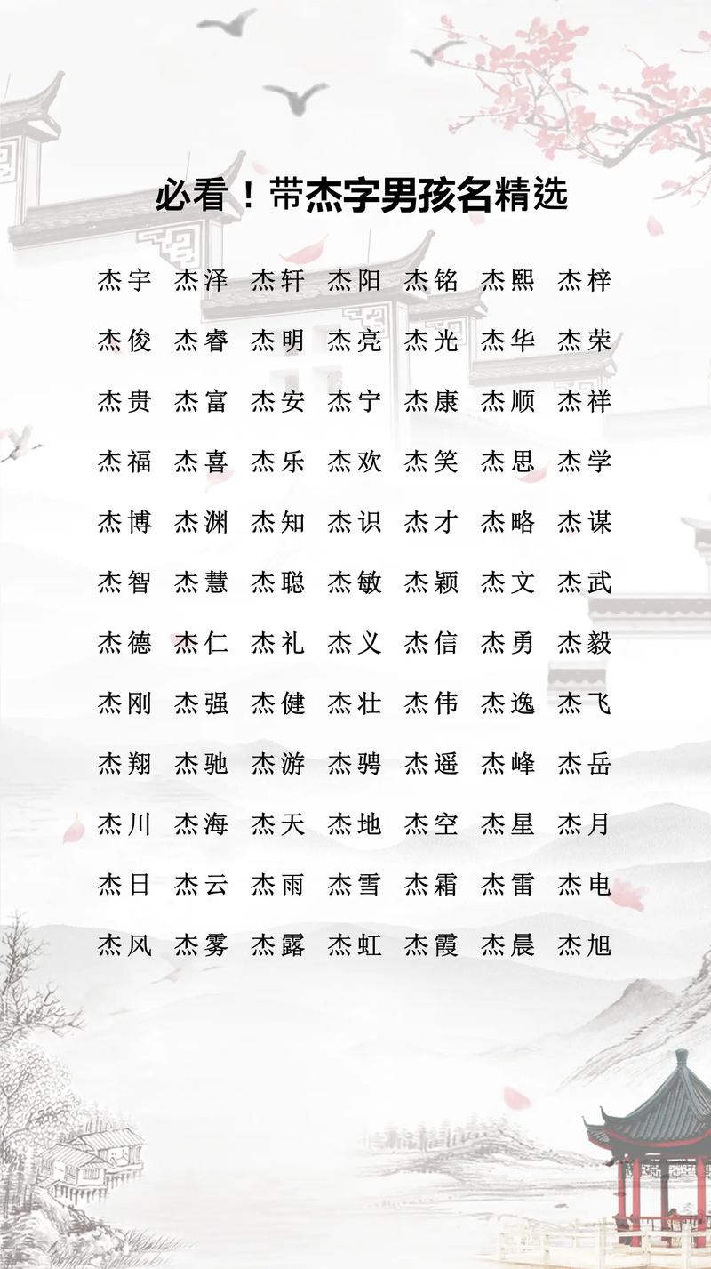 鼠年男孩取名用杰字怎么样？这个字五行属什么取名寓意和含义是什么？