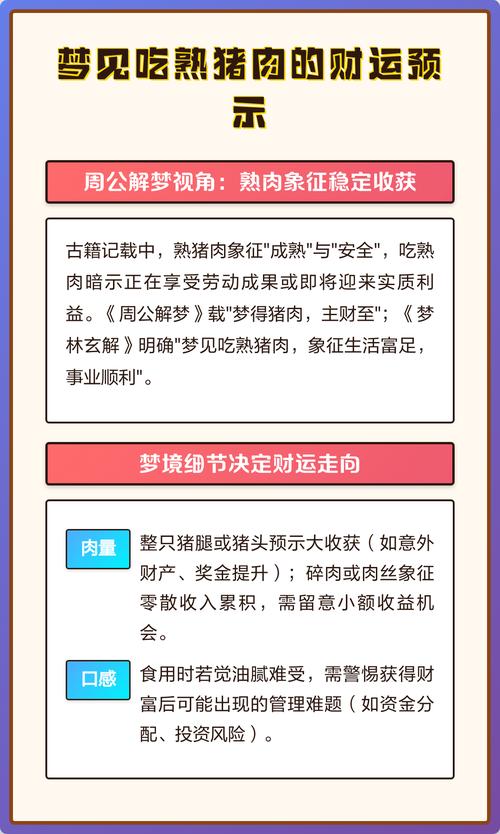 梦见购买熟肉预示着什么周公解梦有何解释？