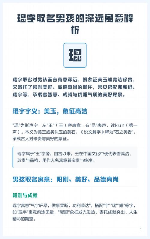 带琨的男孩名字有什么特别的寓意吗？