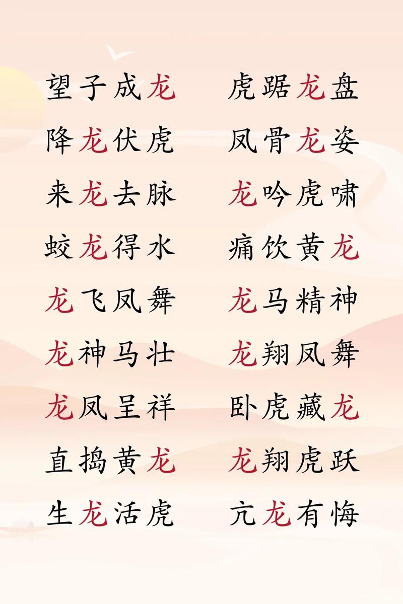 请问有哪些以十二生肖为主题的吉祥四字成语？