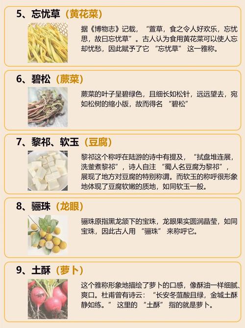 古代热门食物的雅称有哪些？