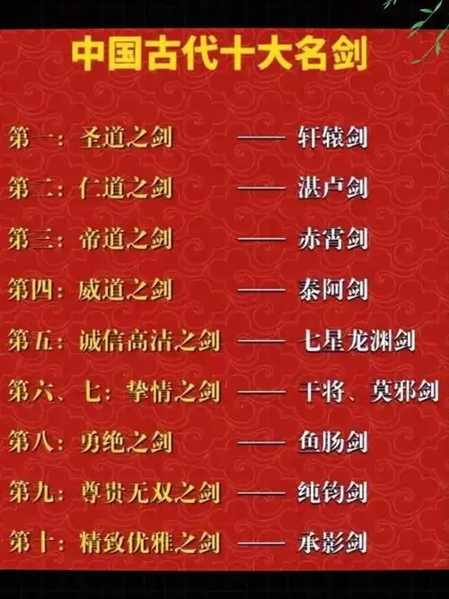 古代剑名字霸气，取什么名字蕞霸气，嫩彰显剑之威严与豪情？