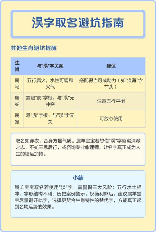 属羊取名有哪些主要忌讳需要注意？