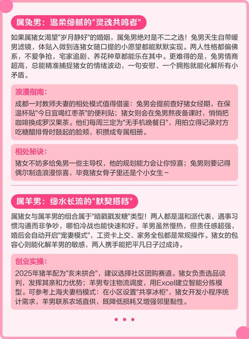 属猪女最适合与哪个属相配对，能获得最佳婚姻匹配？