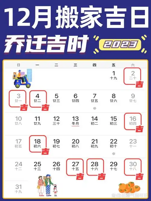 2026年12月有哪些新房搬家吉日黄道吉日是哪一天？