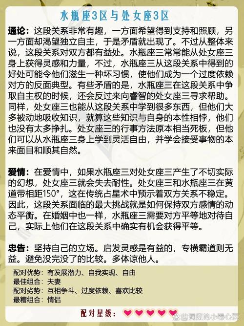 水瓶座和处女座配对指数是多少？他们到底合不合适？