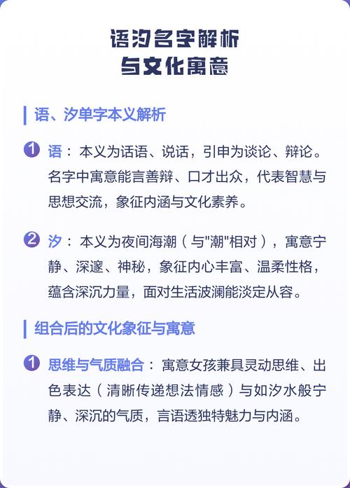 语汐这个名字的由来和含义是什么？