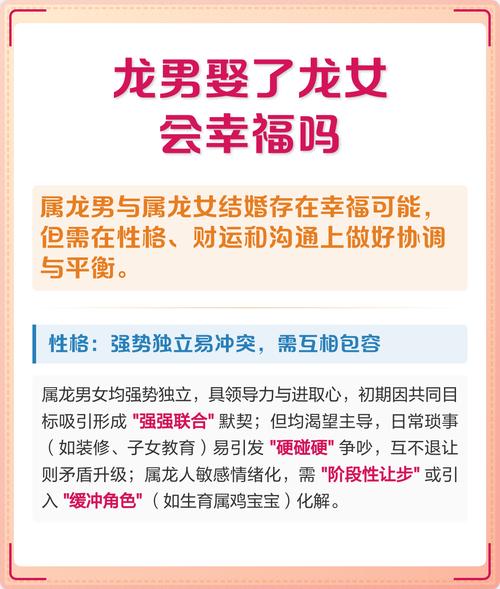 属龙男和属龙女适合做朋友吗？他们的婚姻相配吗？
