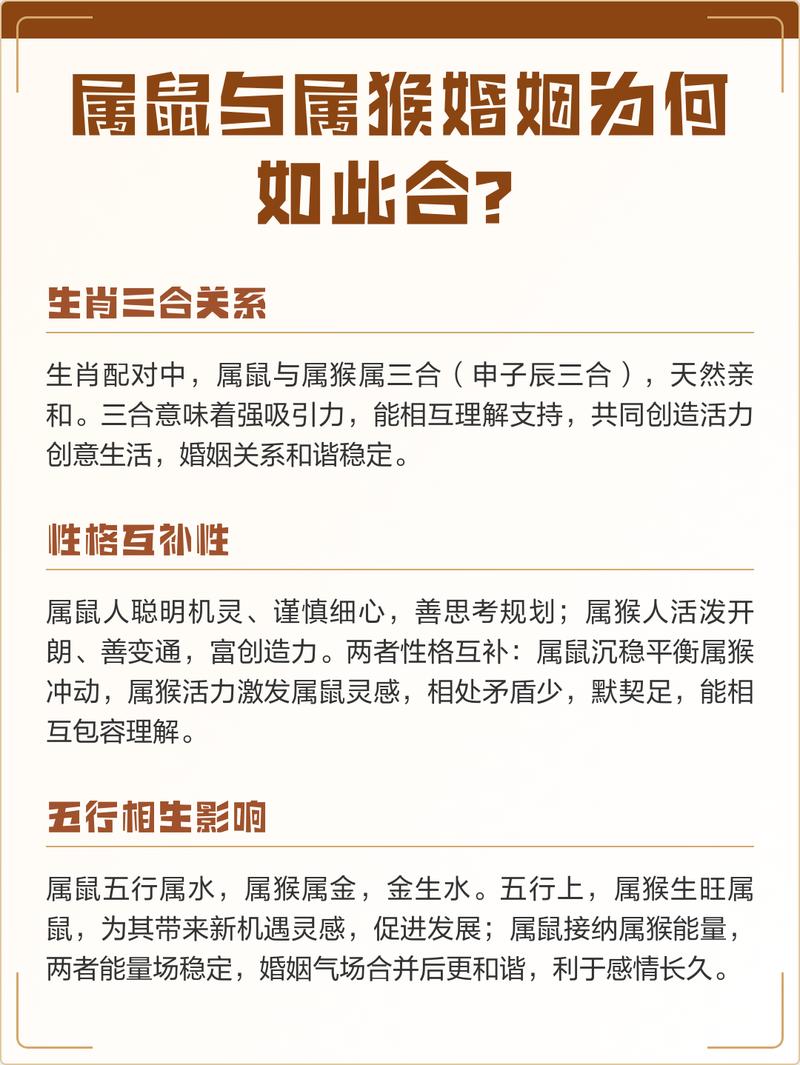 属猴男和属鼠女长久婚配，他们的婚姻生活是否和谐美满？