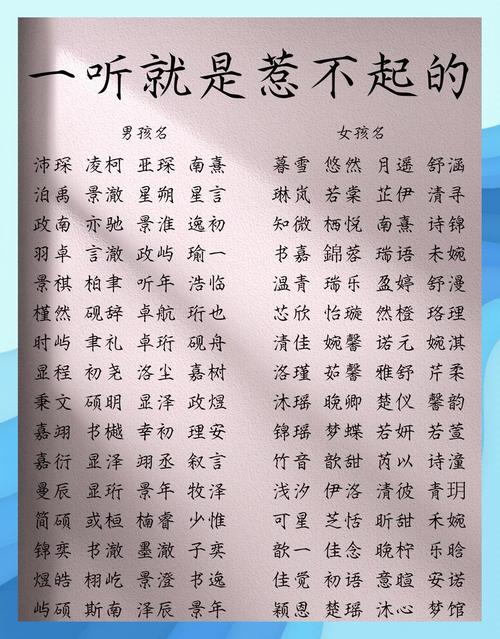 古风名字四个字有哪些，能否推荐几个好听的？