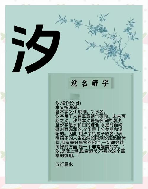 语汐这个名字的由来和含义是什么？
