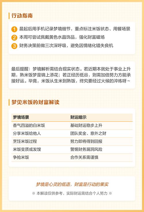 梦见自己大量做米饭给别人吃，预示着什么好事即将发生？