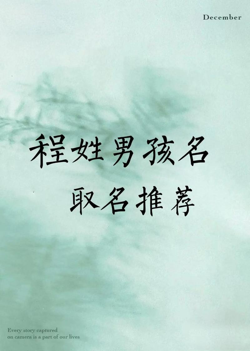 程字名字有什么特别的寓意或含义？