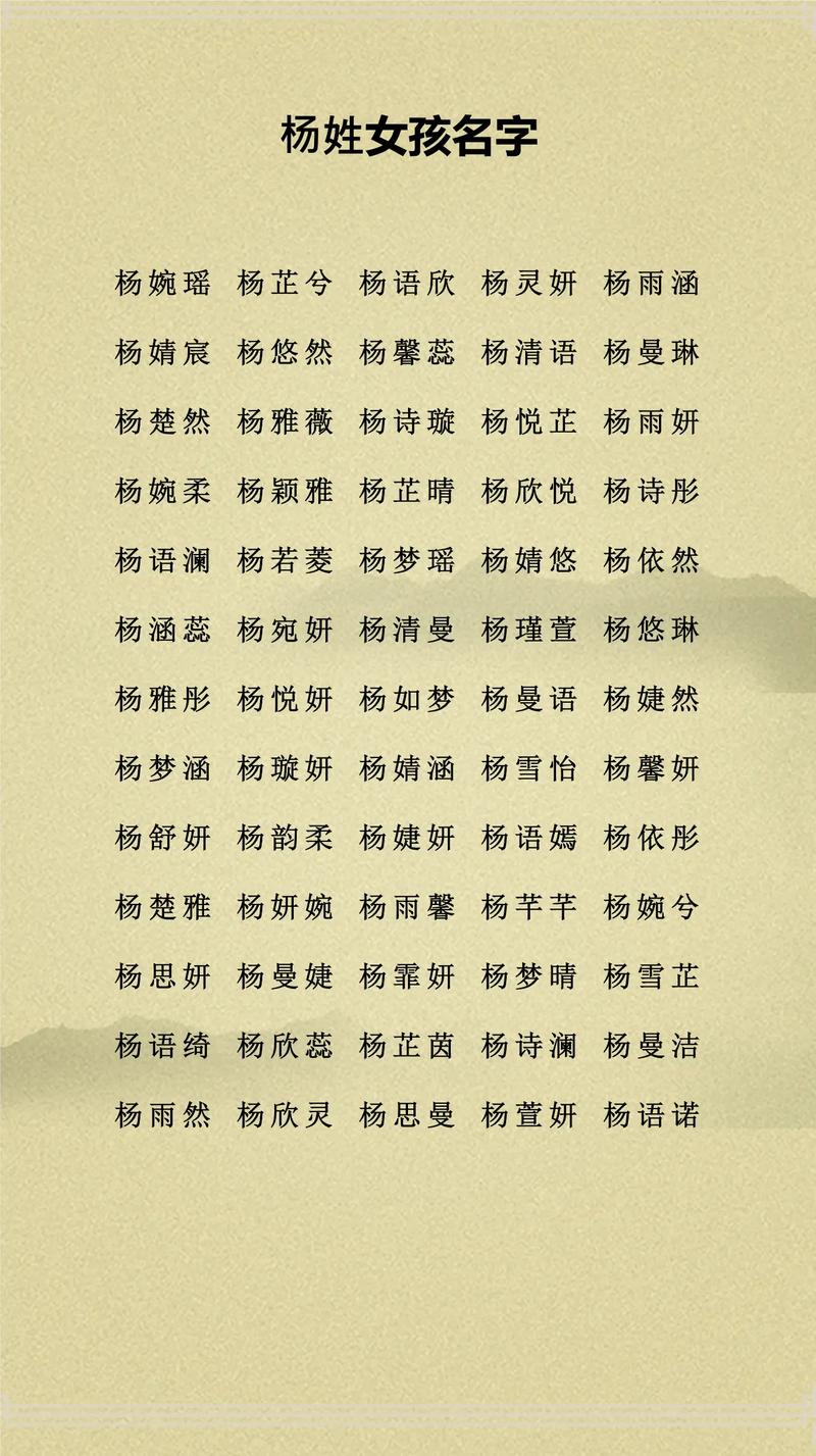 鸡年出生的杨姓宝宝，有哪些好听的名字推荐？