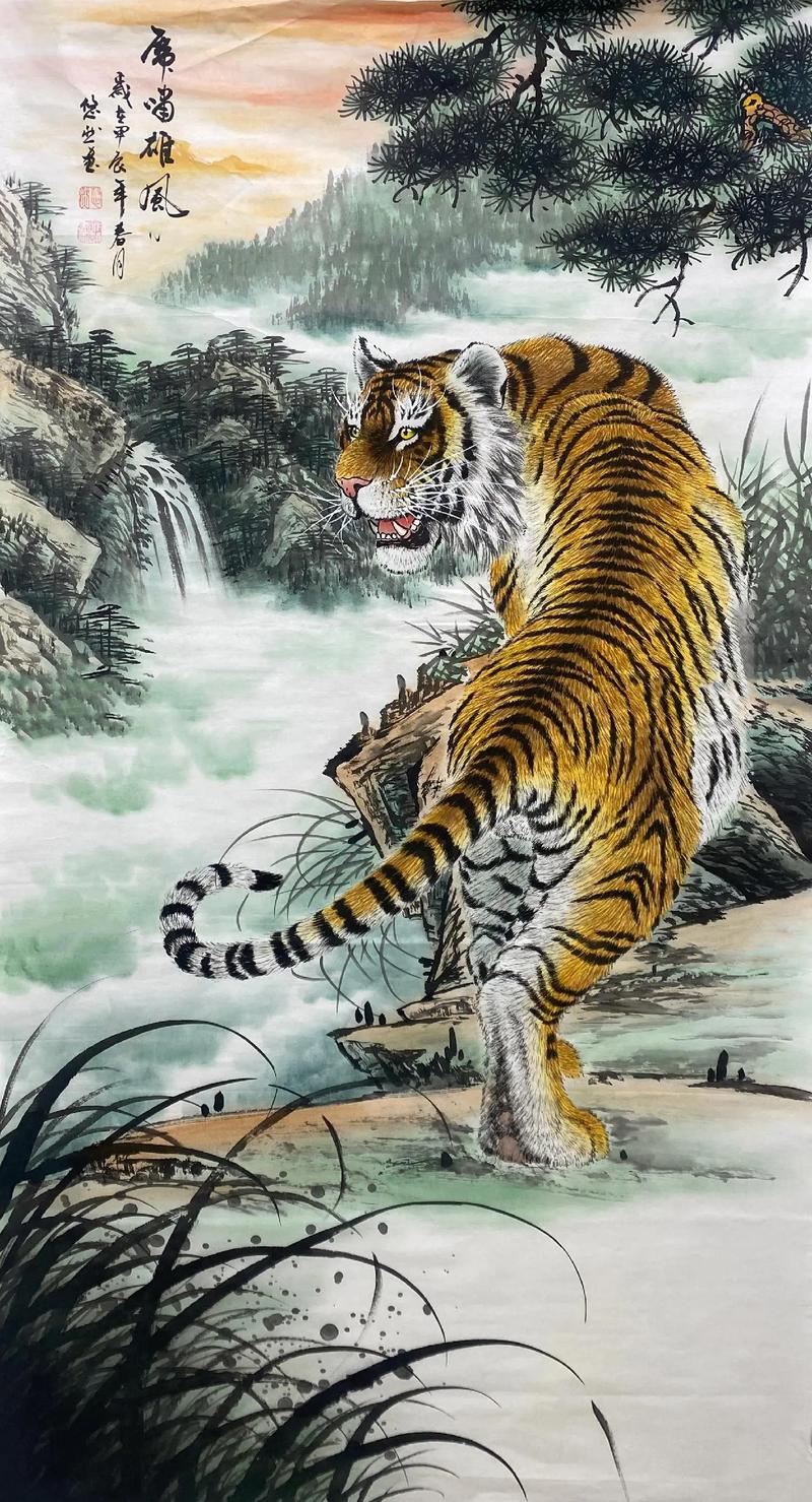 上山虎挂画有何深层寓意？画上山虎和下山虎分别代表什么象征意义？