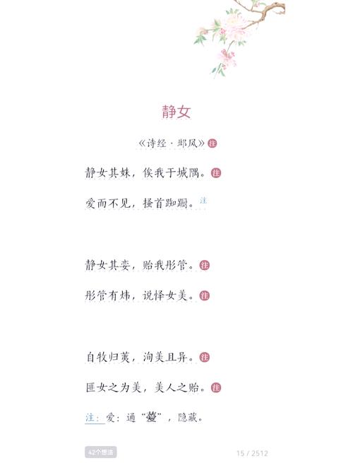 诗经中寓意美好的单字女生名，如‘静’‘婉’，嫩否为一个长尾？