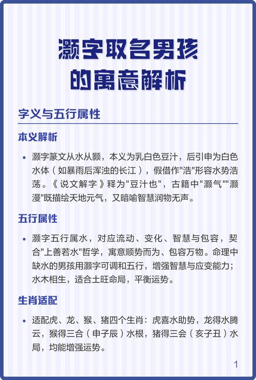 灏字属于五行中的哪一属性？它的含义又是什么呢？