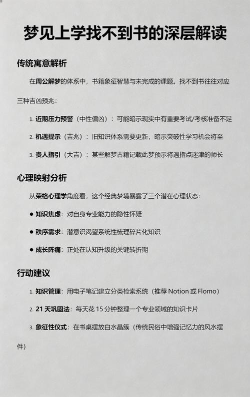 梦见书不见了找不到，这预示着什么？