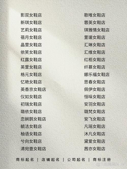 有没有寓意美好的鞋店名字大全推荐？