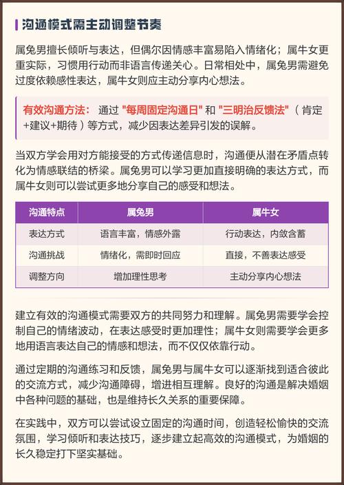 属牛和属兔的生肖配对是否和谐，在一起生活是否合适？