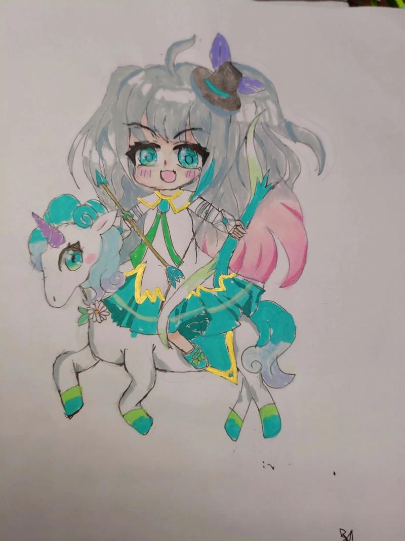 射手座动漫少女手绘，是十二星座专属手绘动漫中的哪位？