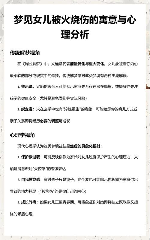 梦见小孩被火烧伤是什么预兆？有什么特殊含义吗？