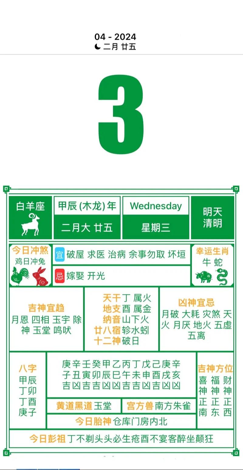 2023年4月哪一天是黄道吉日？