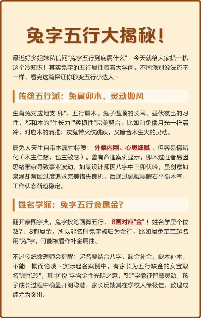 属兔的人为何被归类为土属性的五行？