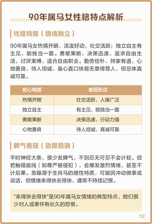 90年属马女性婚姻特点是什么？