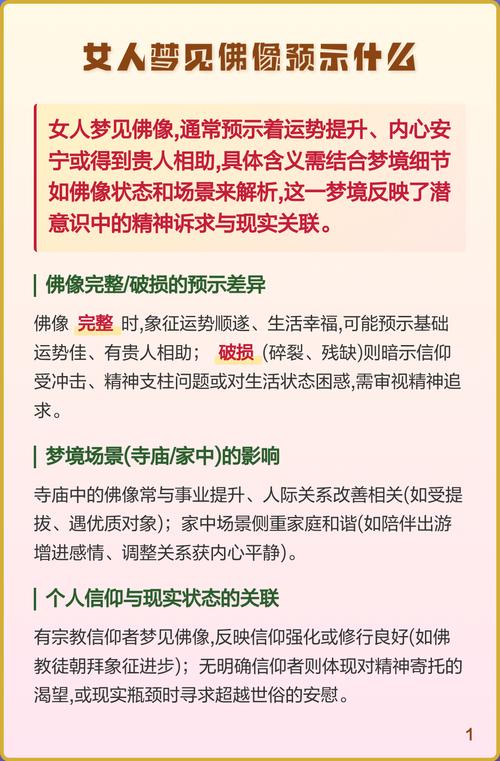 梦见佛像预示着什么吉凶？