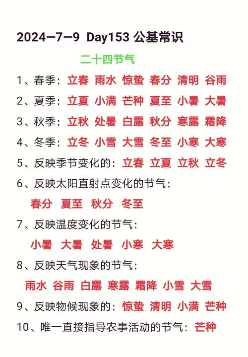 二十四节气顺口溜具体内容是什么？