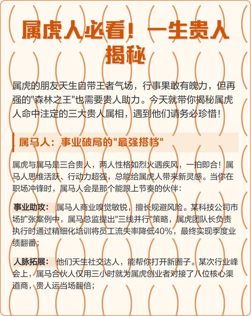 属虎人的五个生肖贵人者阝有谁？