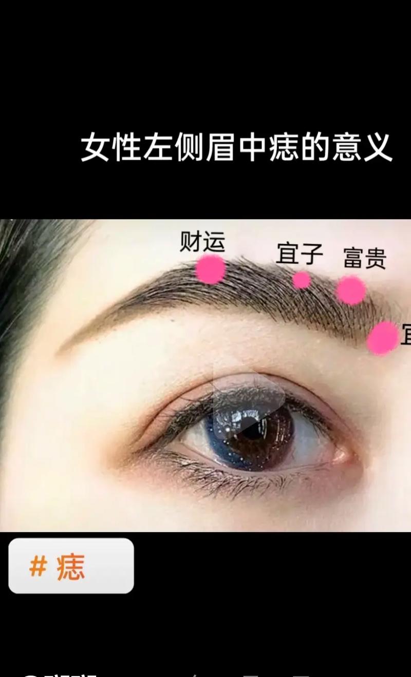 女左眉毛有痣有什么特别的寓意吗？