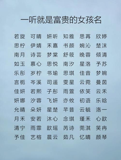 寓意大富大贵的女孩名字有哪些，有没有什么福泽深厚的名字推荐？