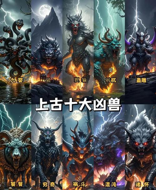 山海经中排名前十的凶兽究竟有哪些，它们各自有何残暴之处？