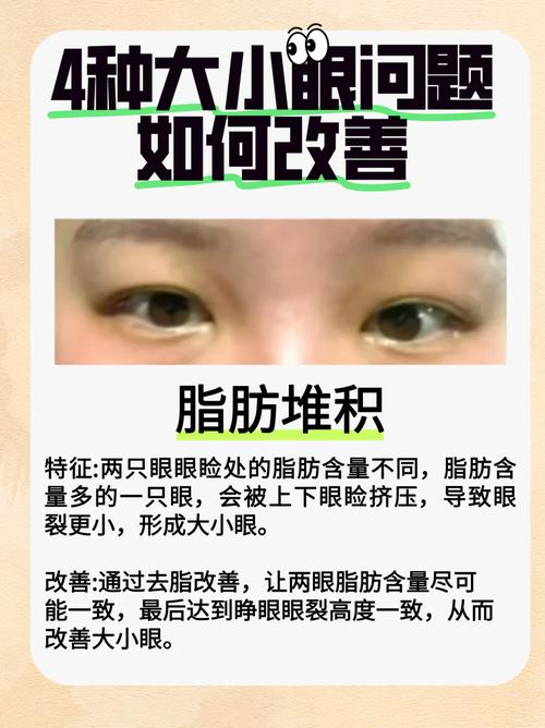 如何通过手术或非手术方法改善眼睛一大一小的面相问题？