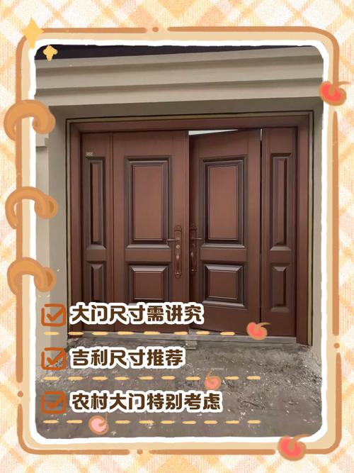 农村自建房大门宽高选多少尺寸最吉利？