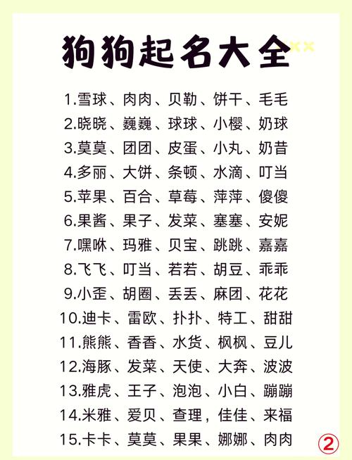 属狗的女孩取什么名字既吉祥又好听呢？