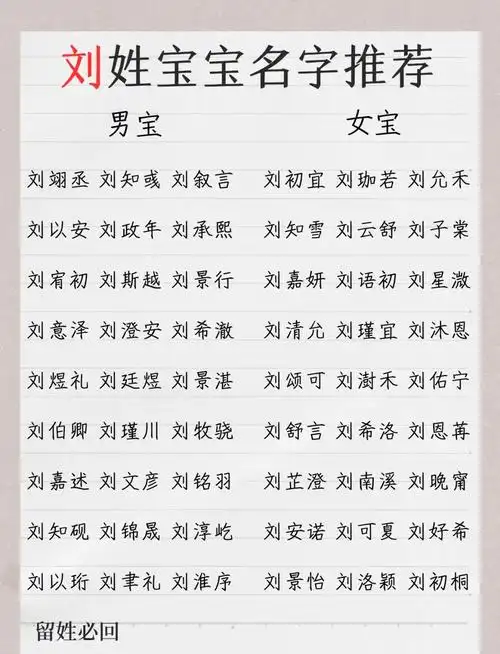 刘姓鸡年出生的简单男孩名字有哪些推荐？