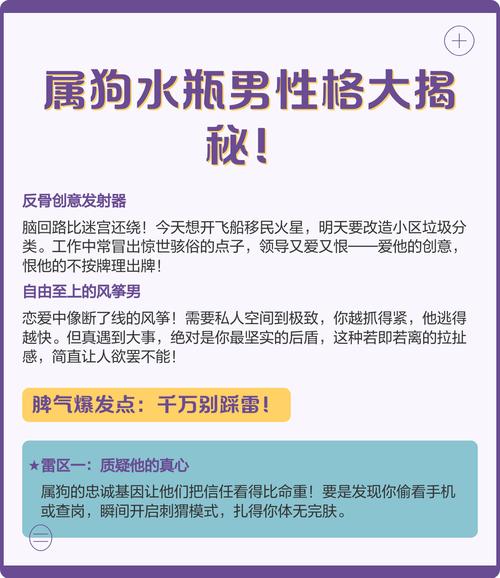 水瓶座属狗的男生性格特点究竟有哪些？